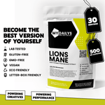 Lions Mane Supplement | Vegan Capsules | My Dailys Health Wellness