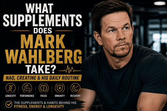 What supplements does Mark Wahlberg take? NAD, creatine and his daily supplement routine for fitness and longevity.