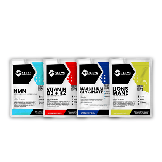 All My Dailys Supplements – NMN, Lion’s Mane, Vitamin D3+K2 & Magnesium