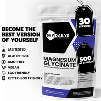 Magnesium Glycinate Supplement | Vegan Capsules | My Dailys Health Wellness