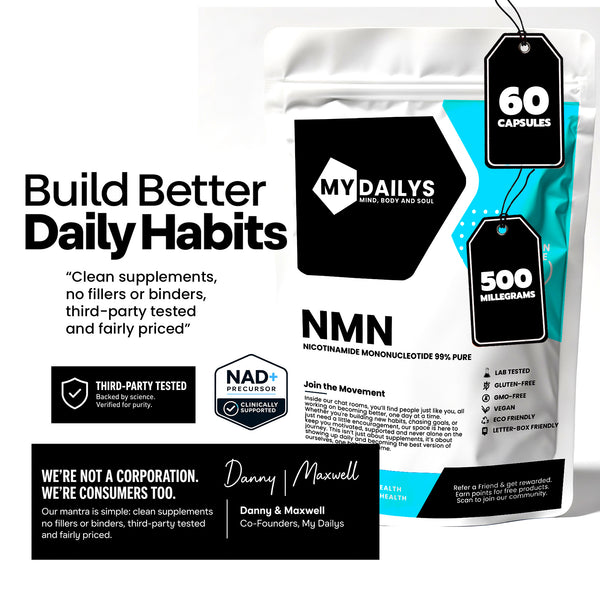 NMN Supplement | Vegan Capsules | My Dailys Health Wellness