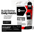 Vitamin D3 & K2 Supplement | Vegan Capsules | My Dailys Health Wellness