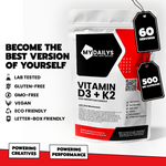 Vitamin D3 + K2 Supplement | Vegan Capsules | My Dailys Health Wellness